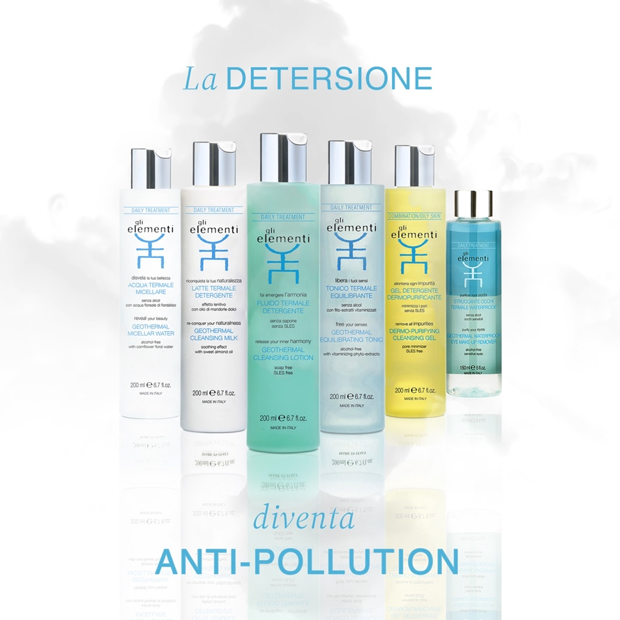 Il trattamento quotidiano Detersione gli elementi si potenzia con la nuova formula anti-pollution